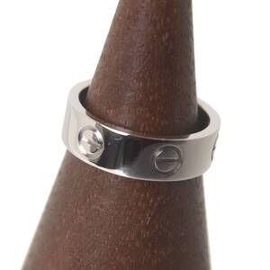 CARTIER Authentic 18k Silver Love Ring #50